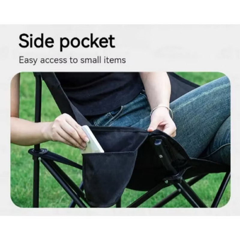 🔥พร้อมส่งทันทีใน24ชม.🔥Blackdog เก้าอี้แคมป์ปิ้ง Floating Moon Folding Chair รับน้ำหนักได้ 120kg. - รูปที่ 5