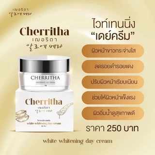 ครีมโสมเฌอริตา แพคเกจใหม่ Cherritha Night Cream ครีมโสมขมิ้นดำ ขนาด 10 กรัม