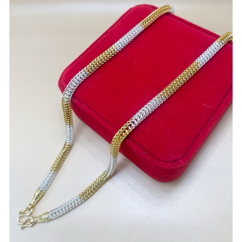 สร้อยคอหกเสา2กษัตริย์  หนัก3บาท 20-24นิ้ว แบบโปร่ง สวมหัวได้ สินค้างานไทย ไม่ลอก ไม่ดำ - รูปที่ 4