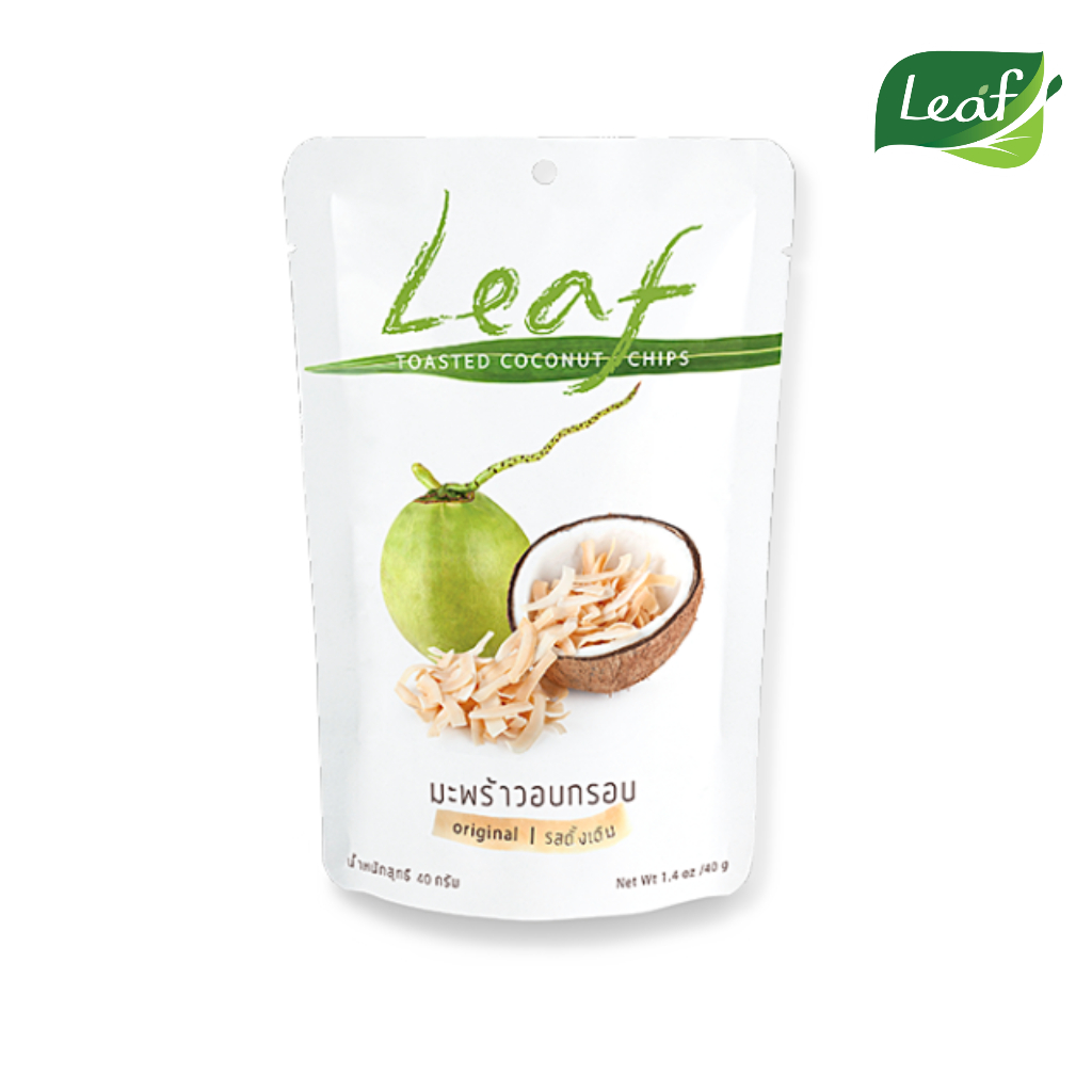มะพร้าวอบกรอบรสออริจินอล 40 กรัม (Coconut Chips - Original 40g)