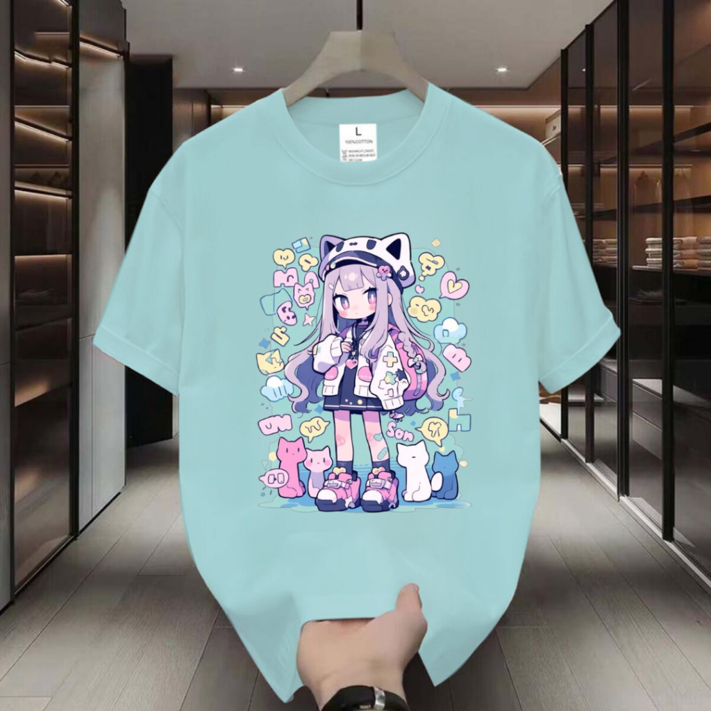 เสื้อยืดสกรีนลายด้านหน้า เสื้อยืดผู้หญิง เสื้อแฟชั่น เสื้อสตรีท เสื้อผ้านุ่มใส่สบาย Q0571