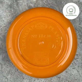 ขันเหลือง ขันน้ำ ขันสังฆทาน พลาสติก ตราดอกบัว ขนาด 18/20 cm (6 ใบ / 12ใบ)