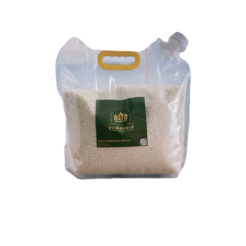 4 kg - ข้าวหอมมะลิใหม่ต้นฤดู ข้าวหอมมะลิแท้ (นาปี)