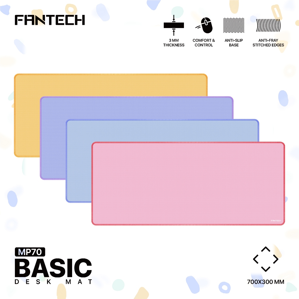 FANTECH แผ่นรองเมาส์ แผ่นรองเมาส์เกมมิ่ง Gaming Mousepad ขนาด 70x30x0.3cm รุ่น MP70