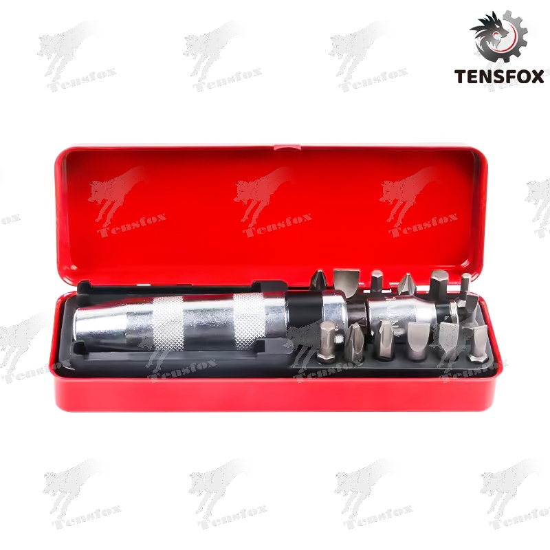 Tensfox ไขควงตอกกระแทก พร้อมดอกไขควง 16 ดอก เกรดเหล็ก CRV แท้ ใช้ขันน็อต-คลายน็อต ที่ขันแน่น พร้อมกล่องเหล็ก - รูปที่ 3