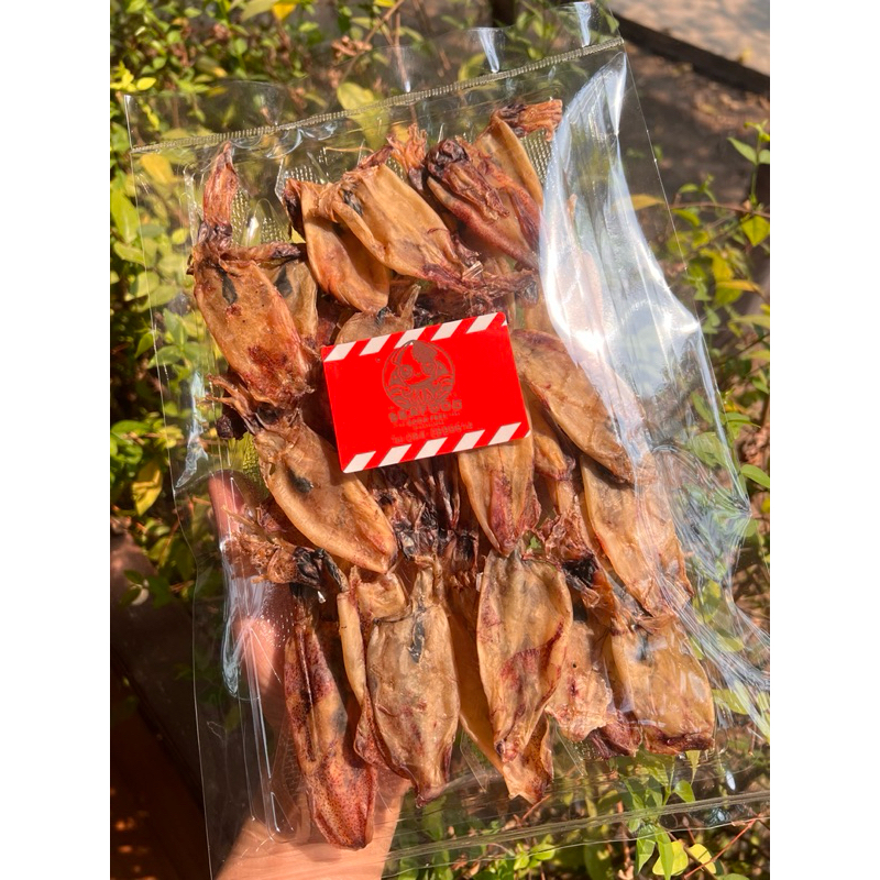 ปลาหมึก​แห้งกะตอยขนาดกลาง ปลาหมึก​คัดเกรด ไม่เค็ม หมึกแห้ง