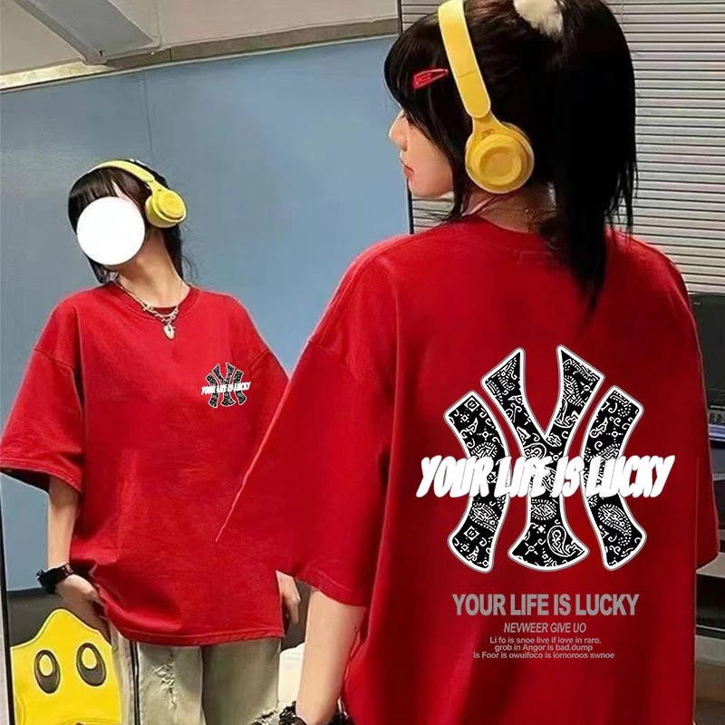 เสื้อฟอกวินเทจผู้หญิงเท่ๆ ผ้าฝ้าย 100% oversize เสื้อผ้าแฟชั่นสไตล์เกาหลี สไตล์ฮิปฮอป เสื้อยืดคู่กับแฟนไซร์ใหญ่ชายหญิง thumbnail 4