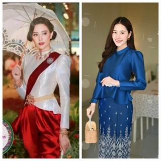 #เสื้อไทยบรมพิมาน ไหมสี่เส้น