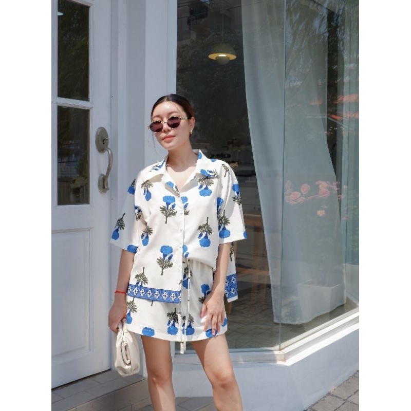 SET เสื้อฮาวาย& กระโปรงสั้น