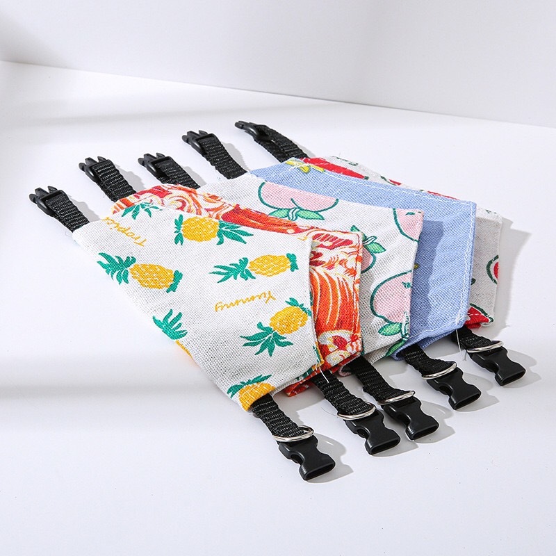 LK051-17 ปลอกคอสัตว์เลี้ยงลายผลไม้