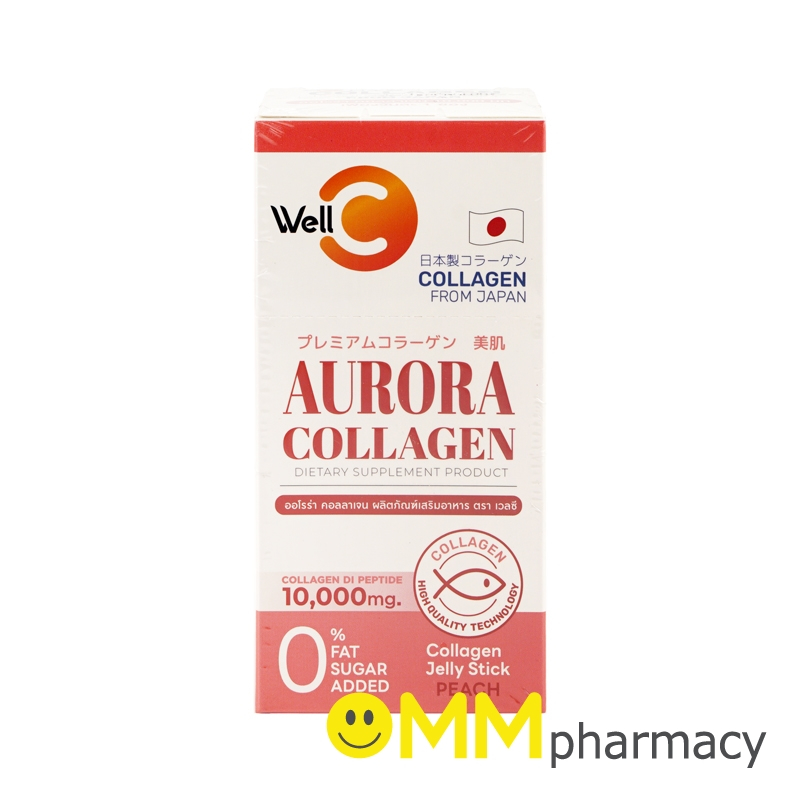 WELLC AURORA COLLAGEN JELLY STICK (PEACH) 10ซอง