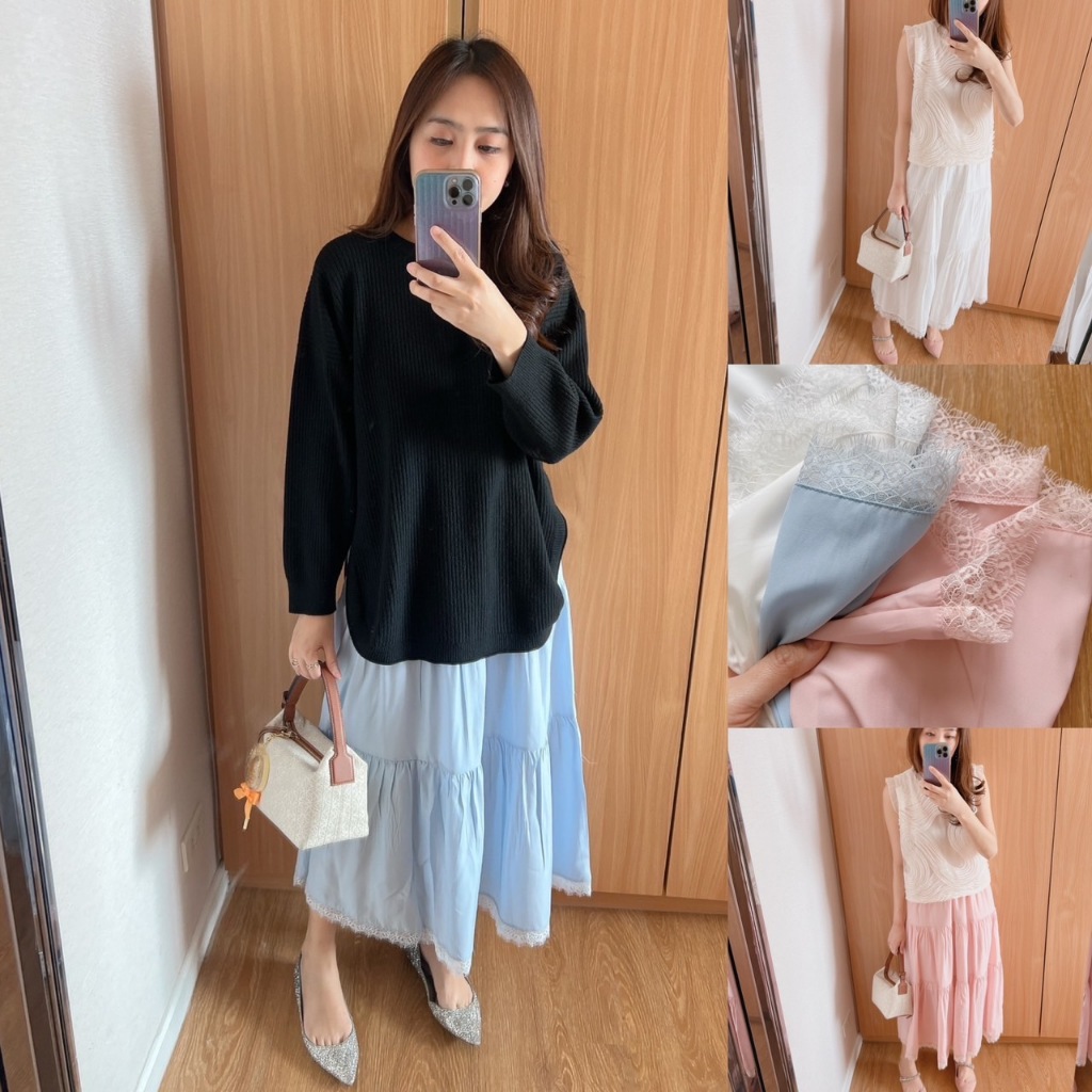 FLOWING SKIRT กระโปรงที่ต้องมี ความพริ้ว ทิ้งตัว มีน้ำหนัก สีสวย