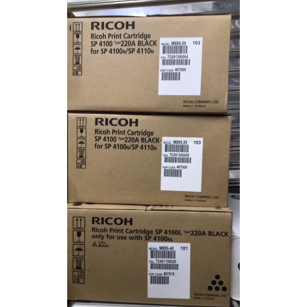Ricoh SP4100 Black หมึกแท้ สีดำ SP4100N SP4100N-KP SP4100SF SP4110N SP4110N-KP SP4110 SF4210N SP4310