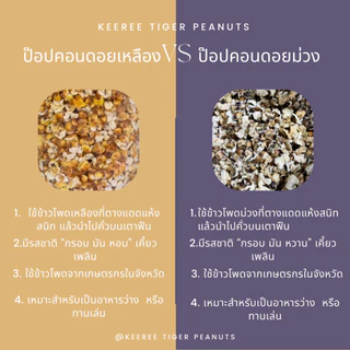 โปรโมชั่นซื้อป๊อปคอร์นดอยข้าวโพดเหลือง + ข้าวโพดม่วงคั่ว size M ขนาด 230 กรัม แพคคู่ รวม 460 กรัม