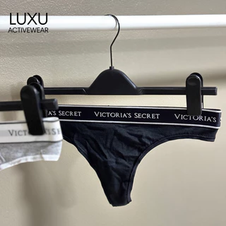 (พร้อมส่ง) Victoria's Secret กางเกงชั้นในผู้หญิง Logo Cotton Thong Panty ของแท้ 100%🇺🇸