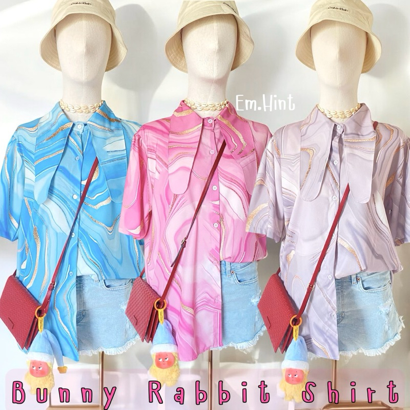 เสื้อใส่เที่ยว คอปปกบันนี่แรบบิท Rabbit อก free size 44"