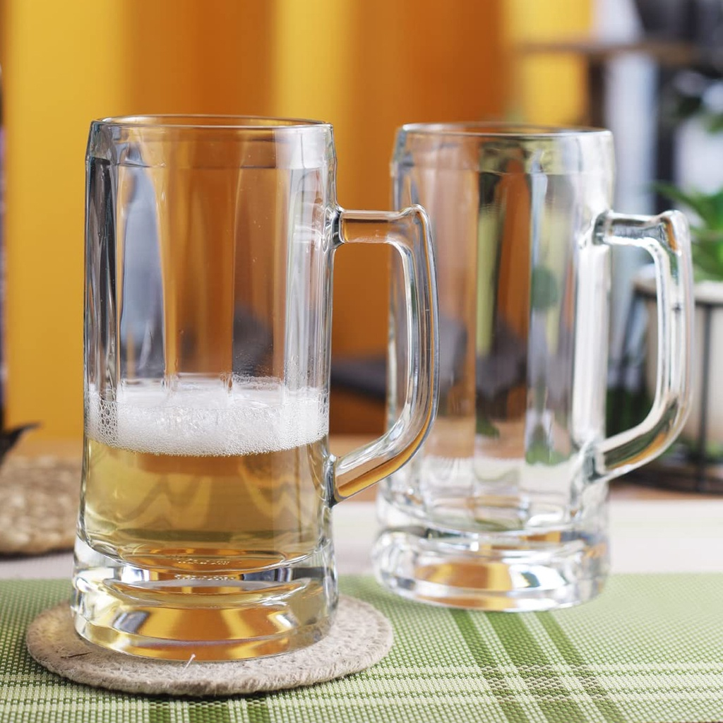 JJGLASS - (Ocean) P00843 Munich Beer Mug 22 1/2oz. (640ml.) แก้วน้ำ แก้วมีหู แก้วโอเชี่ยน