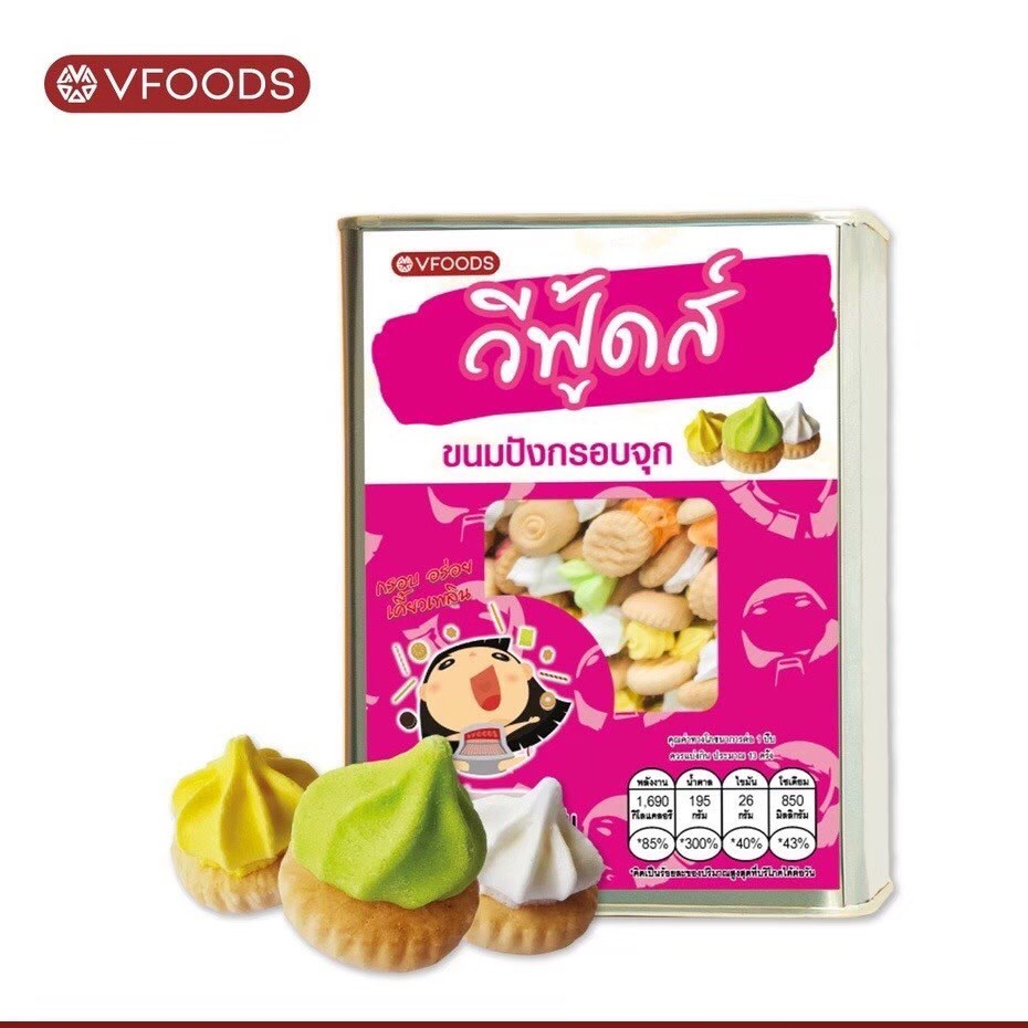 {ค่าส่งถูกๆ} ปังจุก ขนมปังปี๊บเล็ก (จิ๋ว) ขนาด 400 กรัม วีฟู้ดส์ VFOODS สั่งตรงจากโรงงาน สดใหม่หอม กรอบอร่อย ค่าส่งถูกๆ