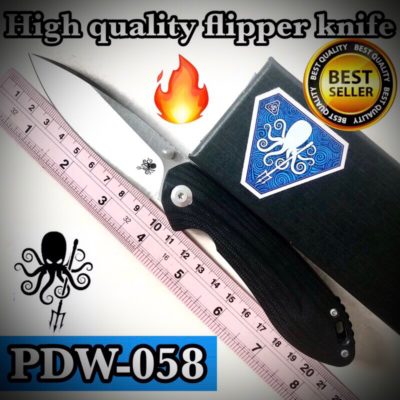 High quality flipper knife PDW-058 for collection and camping 🏕️