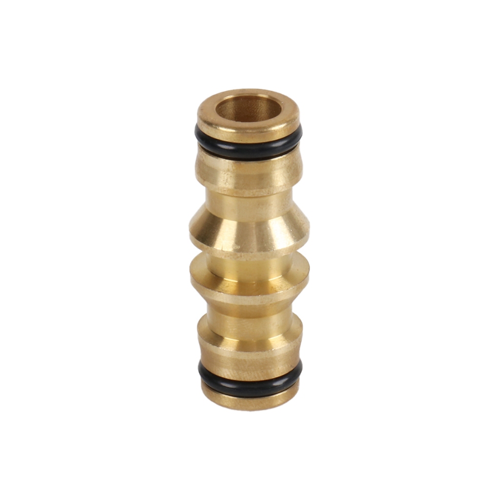 ข้อต่อสายยาง 2 ทิศทาง 1/2 นิ้ว KARTEN รุ่น HN2020 ขนาด 1.9 x 1.9 x 4.9 ซม. สีทองเหลือง