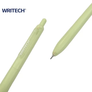 Writech ปากกาเจล รุ่นเสียงกดเงียบ W-0161 ขนาด 0.5 มม. ตัวด้ามสีพาสเทล หัวปากกา Twin-Ball เขียนลื่น (ราคาต่อ 1 ด้าม)