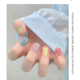 Nail.Girl ใหม่ สีมาการง น้ํามันทาเล็บเจล UV ชุดยาทาเล็บเจล สียอดนิยม เสริม ประสิทธิภาพเล็บ สําหรับร้านทําเล็บ
