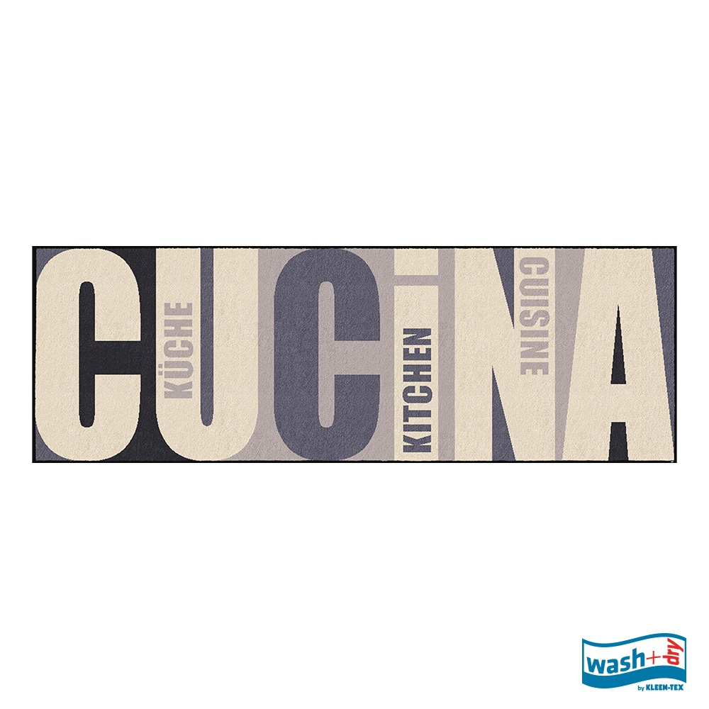 Wash & Dry พรมแต่งบ้านกันลื่น ลาย Cucina Pura