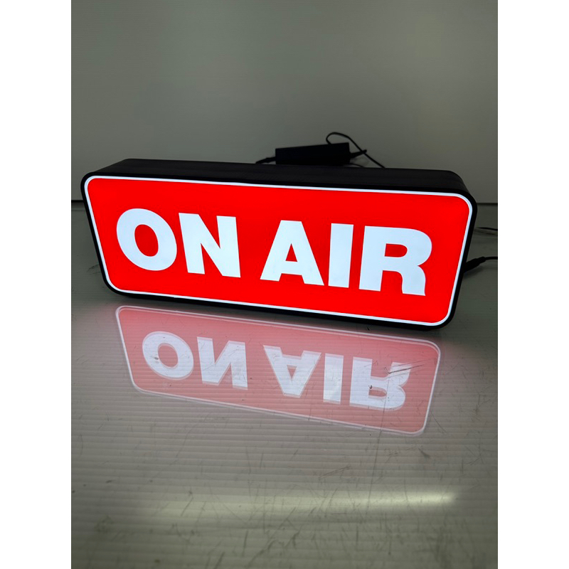 ป้ายไฟ On air แบบแขวน พร้อมสวิชปิดเปิด