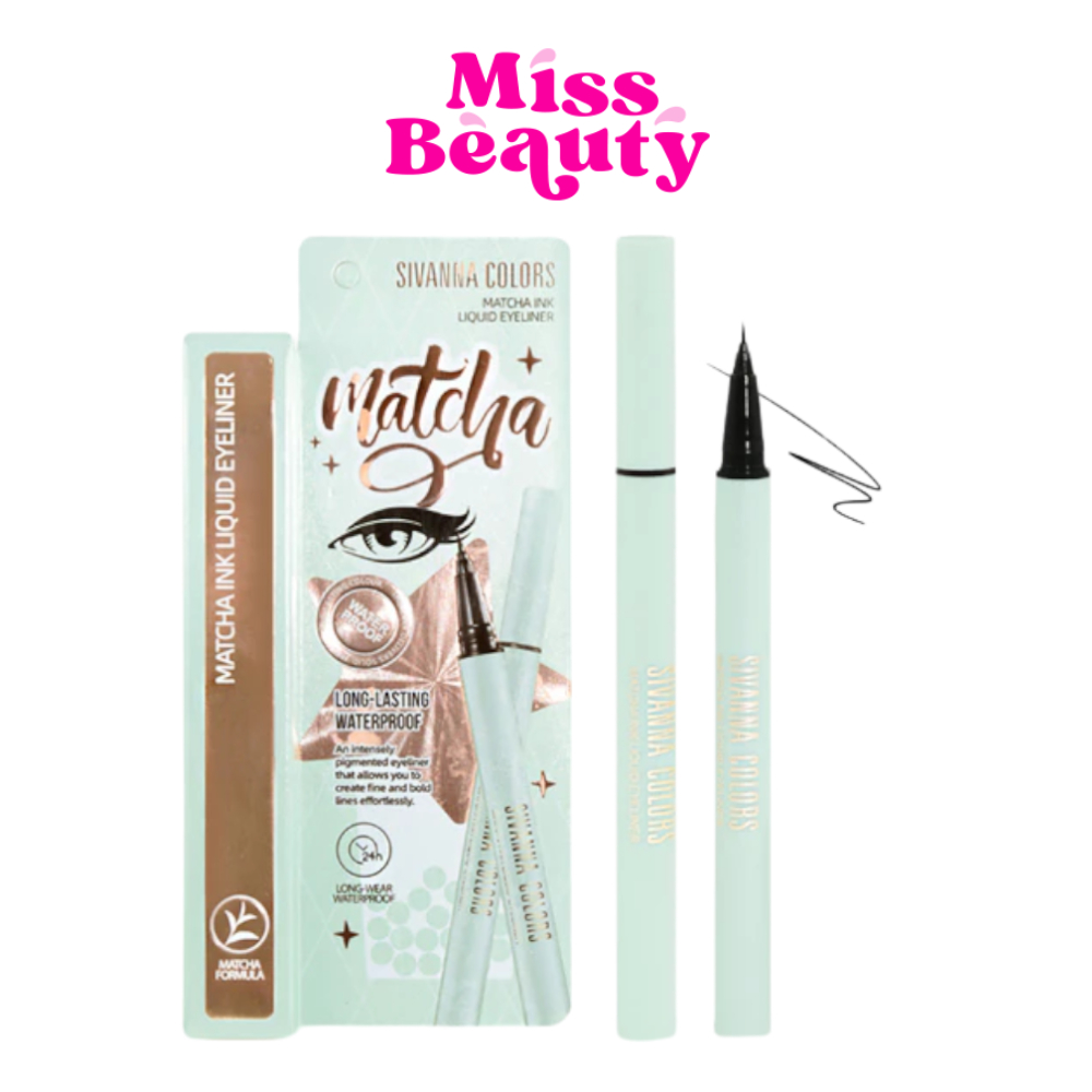 HF9029 Sivanna Matcha Ink Liquid Eyeliner ซีเวนน่า คัลเลอร์ส มัทฉะ อิงค์ ลิควิด อายไลน์เนอร์ 0.6 กรัม