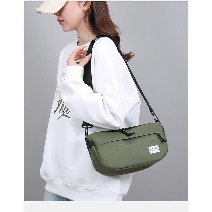 กระเป๋าสะพายข้าง ผ้าแคนวาส (GC-106) Cross Body เก็บของได้เยอะ Street Style