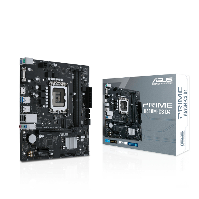 เมนบอร์ด ASUS PRIME H610M-CS D4 (LGA1700 DDR4)