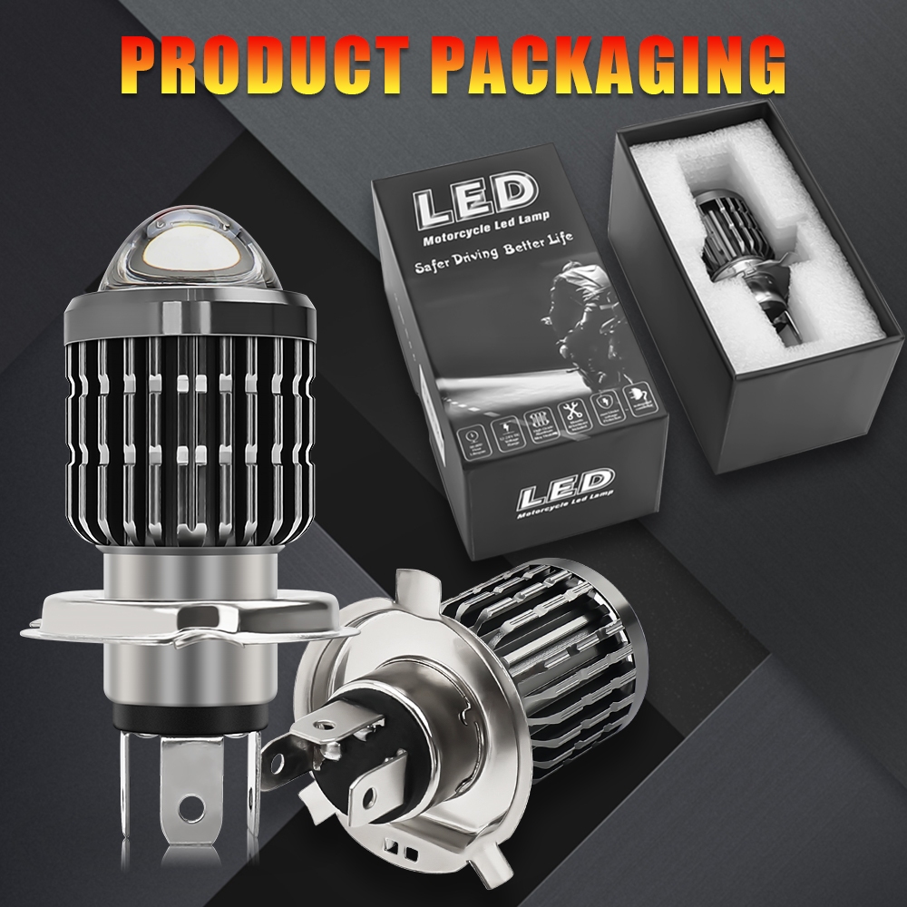 HL รถจักรยานยนต์ H4 BA20D P15D H6 LED ไฟหน้า Blubs CSP ชิปสกู๊ตเตอร์อุปกรณ์เสริม Motobike LED ไฟหน้า ราคา ถูกที่สุด ดีลบีเคเค แกลเลอรีภาพที่ 2