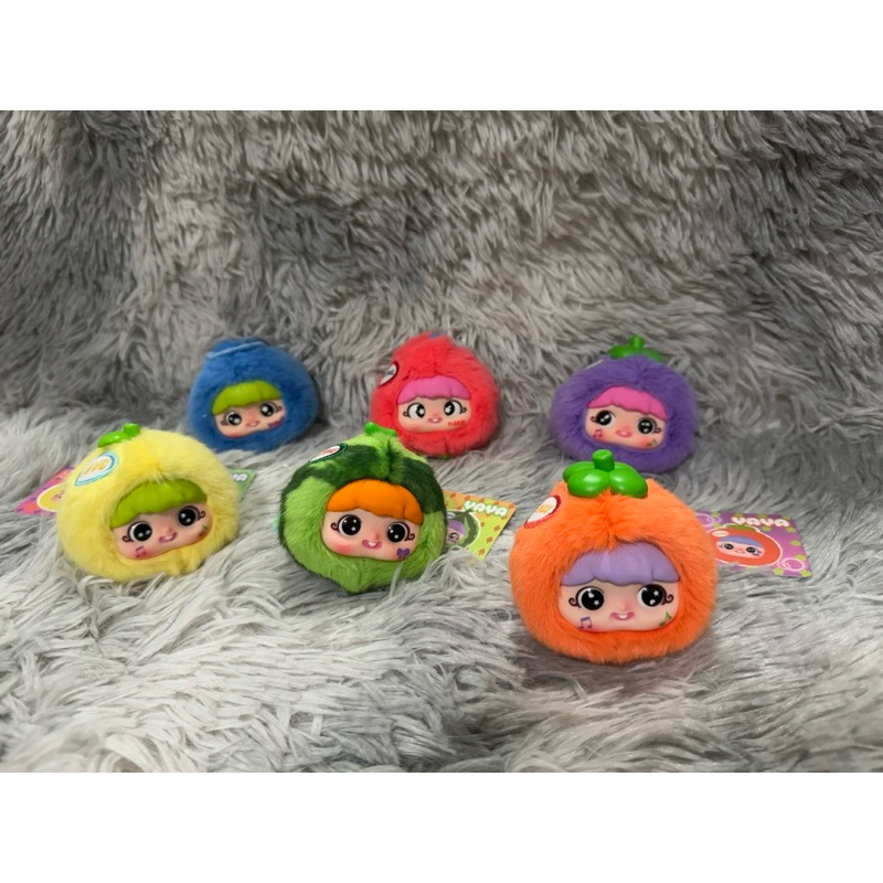🍎พร้อมส่ง-🫐เช็คตัว YAYA Fun Fruit🍊พวงกุญแจ มินิ