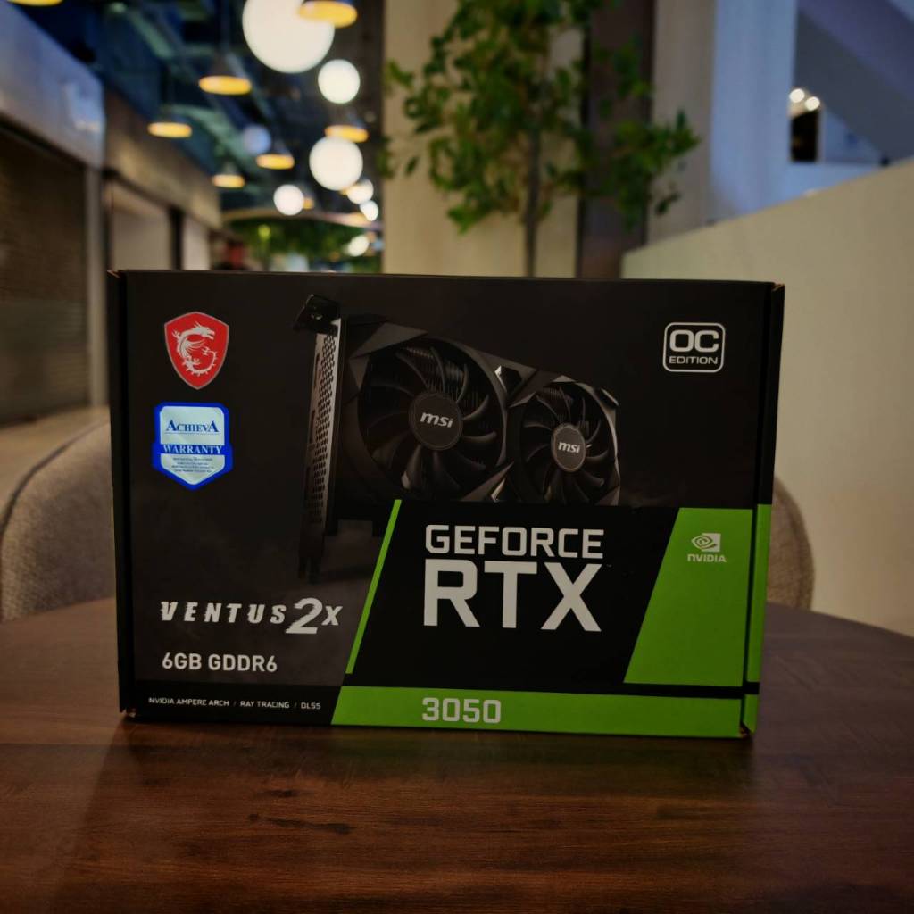 VGA (การ์ดแสดงผล) MSI GEFORCE RTX 3050 VENTUS 2X 6G OC - 6GB GDDR6 รับประกัน 3 ปี