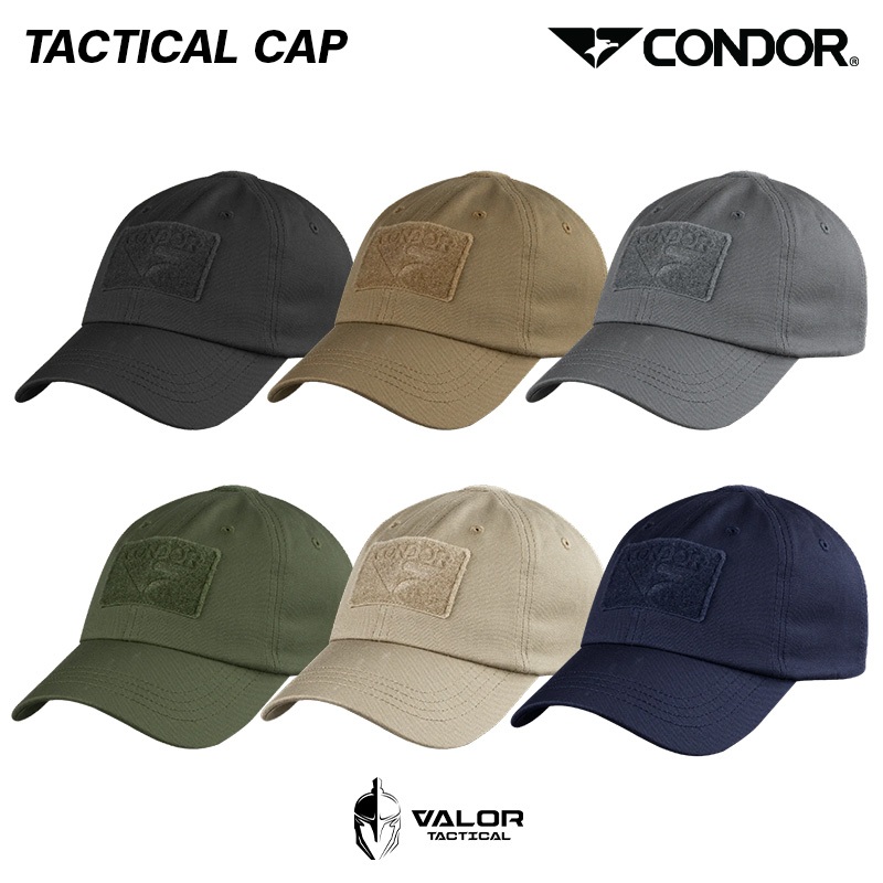 Condor - Tactical Cap หมวกแก๊ป หมวกเบสบอล one size กันแดด ผ้าคอตตอน สำหรับผู้ชาย และผู้หญิง