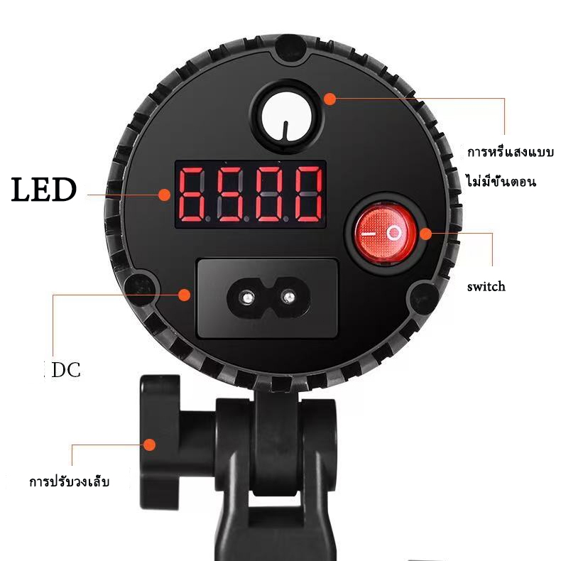 ✨ส่งจากกรุงเทพฯ ✨YM-80 สปอตไลท์ถ่ายภาพRGB LED+ขาตั้ง2.1m+รีโมทควบคุมไฟรุ่น/ RGB5สี+LED Photographic Spotlight RGB fly