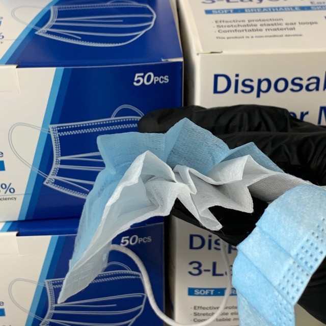 Face Mask หน้ากากอนามัย 1 กล่อง 50 ชิ้น แมสแบบบาง หายใจคล่อง พร้อมส่งจากไทย - 1