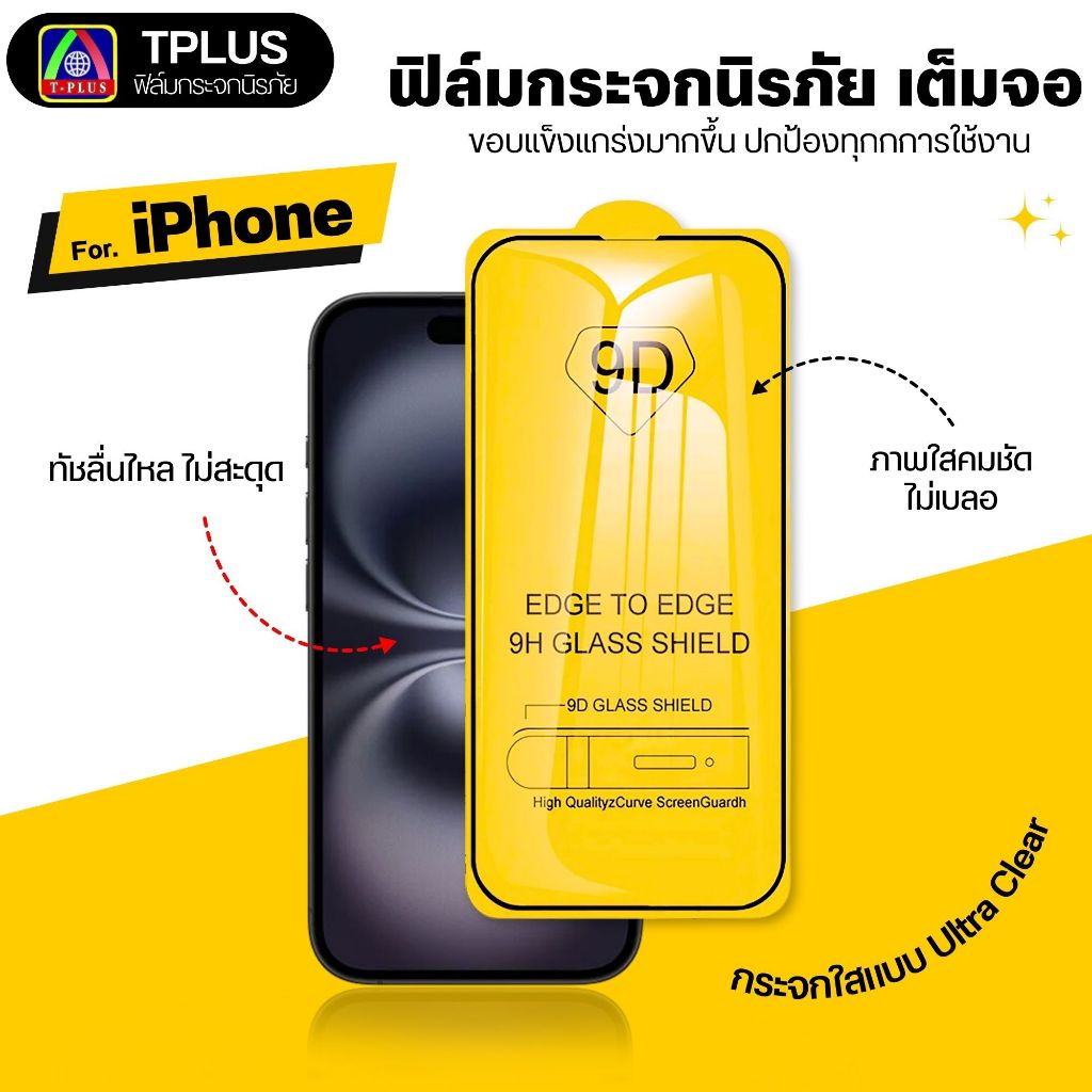 [ส่งไว🇹🇭 9D] ฟิล์ม iPhone 17 Pro Max 17 Pro 17 16 Pro Max 15 Pro Max 14 Pro Max 13 Pro Max 13 12 Pro - ภาพย่อย 2