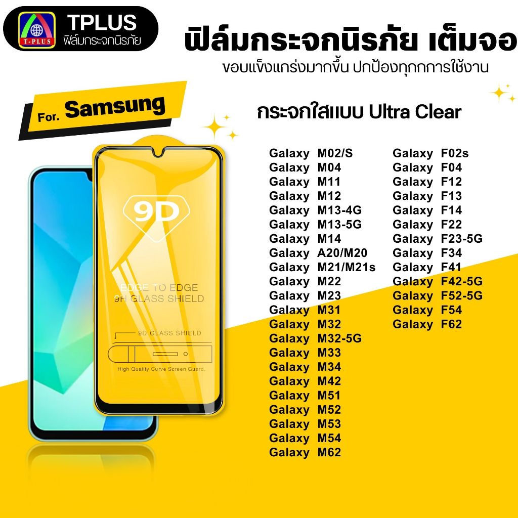 [🇹🇭ส่งไว9D] ฟิล์ม Samsung m02s m04 m05 m12 m13 4g m13 5g m14 4g m15 m16 m20 m21 m21s m23 m31 m32