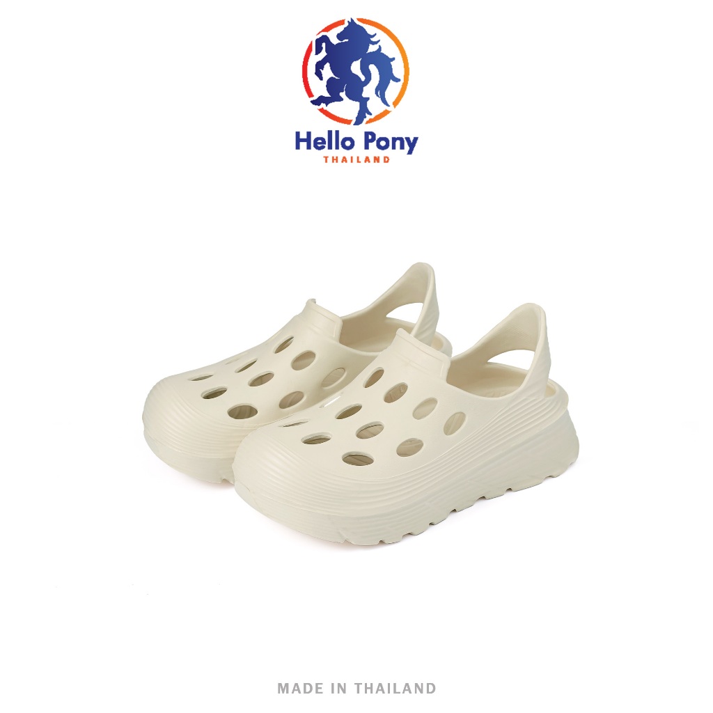 Hello Pony รองเท้ารัดส้น รองเท้าแตะ แฟชั่นผู้ชายผู้หญิง ยาง EVA พื้นหนานุ่ม น้ำหนักเบา รุ่น MHM4006