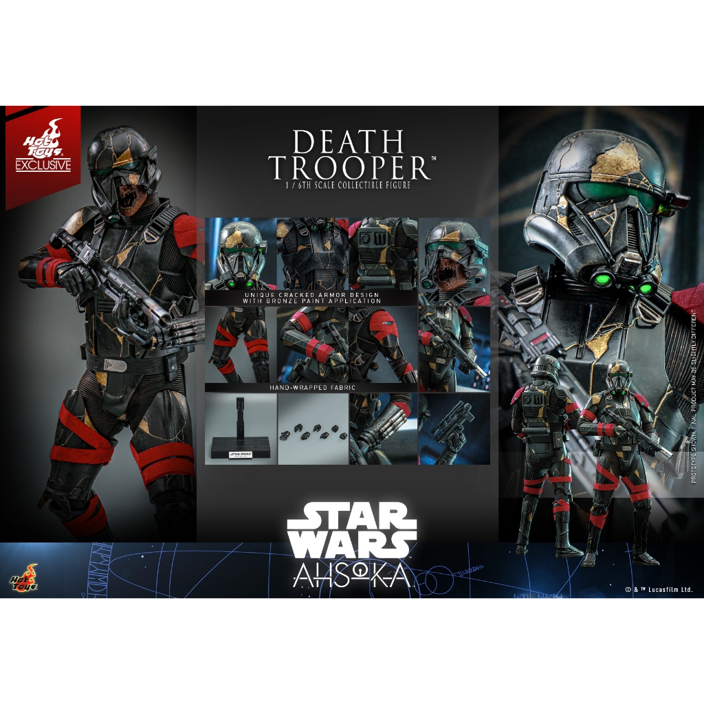 พร้อมส่งจากไทยค่ะ HOT TOYS TMS134 STAR WARS: AHSOKA - DEATH TROOPER [HOT TOYS EXCLUSIVE]
