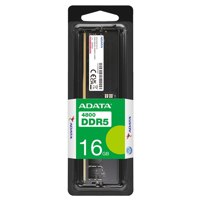 Desktop Memory RAM (แรมสำหรับคอมพิวเตอร์ตั้งโต๊ะ) ADATA DDR5 4800MHz 16GB DDR5 4800MHz U-DIMM (AD5U4