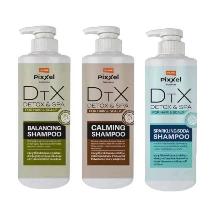 Lolane Pixxel Detoxifier โลแลน พิกเซล ดีท็อกซ์ บาลานซ์ แชมพู 500 มล.