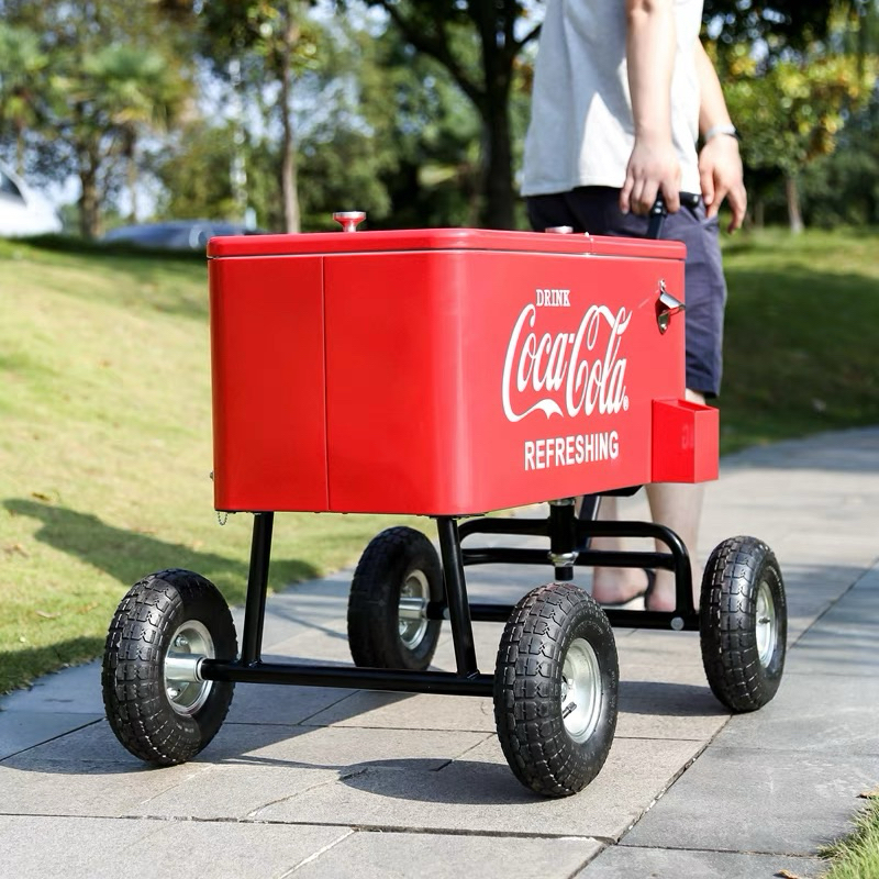 ถังน้ำแข็ง Coca-Cola ของแท้  ทำจากเหล็ก สไตล์ Retro ใช้ทำเป็นโต๊ะแต่งร้าน แต่งบ้านได้ ใช้งานได้จริง สีสดสวยมากก ตรงปก ราคา ถูกที่สุด ดีลบีเคเค แกลเลอรีภาพที่ 6