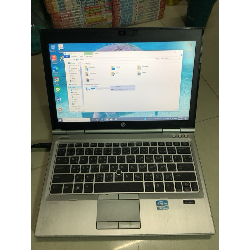 มือ2โน้ตบุ๊ค HP Elitebook-2570P i5 gen3 จอ12“win10(บอดี้มีตำหนิบ้าง)i5-3360M gen3 Cpu 2.80GHz-DDR3 8