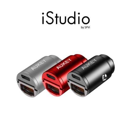 AUKEY CC-A3  NANO SERIES 30W 2-PORT CAR CHARGER ที่ชาร์จเร็วในรถ