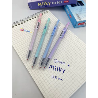 Oniso ปากกาเจลแบบกด MILKEY ONI-32699 ขนาด 0.5 มม. หมึกน้ำเงิน เขียนลื่น