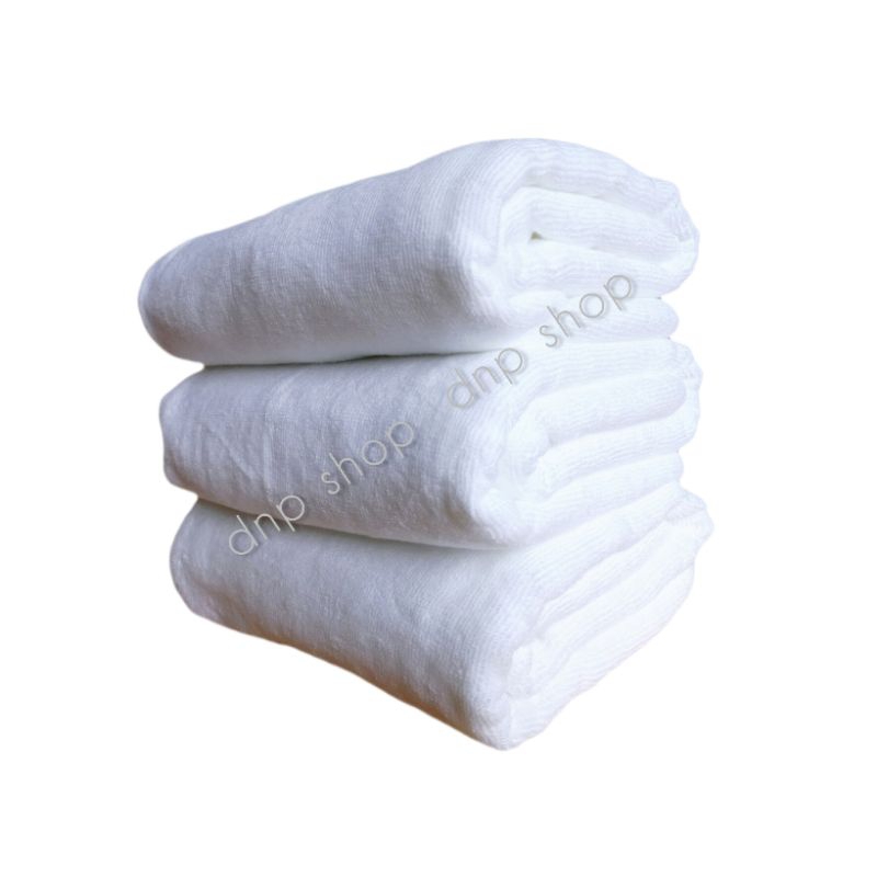 ผ้าขนหนู Cotton 100% ผ้าเช็ดตัวเกรดโรงแรม สีขาว  ไซส์ใหญ่ 30 x 60 นิ้ว น้ำหนัก 16 ปอนด์