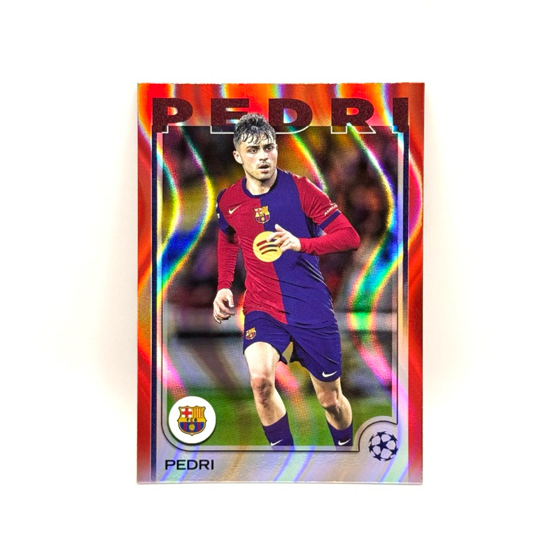 Topps UCC 24/25 Pedri FC Barcelona Red Flowfractors
