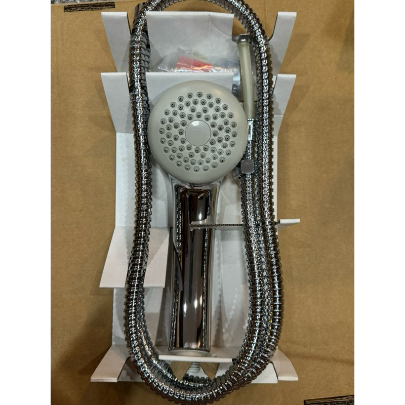 S1207B (12052 ) ฝักบัวสายอ่อน 1 ระบบ โครเมียม พร้อมสายและขอแขวน - NIKLES